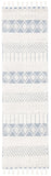 Kenya 956  Hand Woven 100% Wool Pile Rug Ivory / Blue