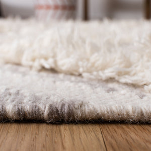 Kenya 957  Hand Woven 100% Wool Pile Rug Ivory / Grey