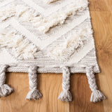 Kenya 957  Hand Woven 100% Wool Pile Rug Ivory / Grey