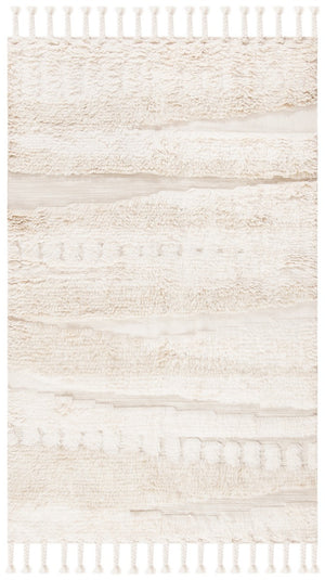 Kenya 958  Hand Woven 100% Wool Pile Rug Ivory / Beige