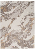 Nourison Sleek Textures SLE03 Machine Made Power-loomed Indoor Area Rug Brown/Ivory 7'10" x 10'6" 99446711571