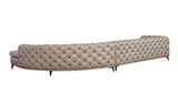 VIG Furniture DIvani Casa Kohl - Contemporary Tan RAF Sectional Sofa w/ Chaise VGEV2179-TAN-RAF-SECT