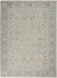 Nourison Asher ASR01 Persian Machine Made Power-loomed Indoor only Area Rug Lt Grey 9'3" x 12'7" 99446264169