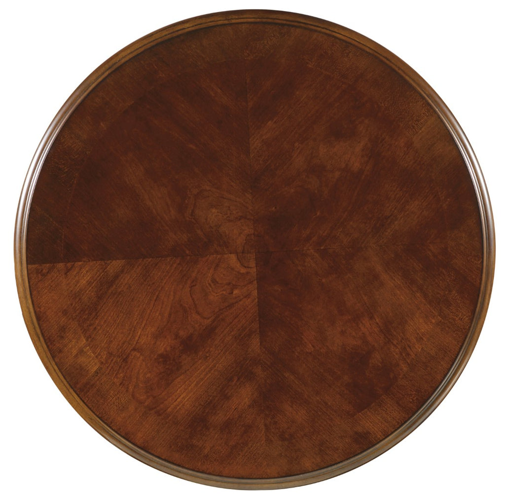 Hooker Furniture Brookhaven Traditional/Formal Hardwood Solids with Cherry Veneers Round Lamp Table 281-80-116
