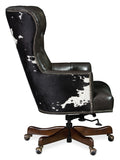 Katherine Executive Swivel Tilt Chair with Black & White HOH