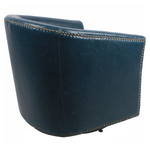 Ernest Bonded Leather Swivel Chair - Elegant Comfort with 360-Degree Rotation, Perfect for Any Space