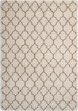Nourison Amore AMOR2 Shag Machine Made Power-loomed Indoor only Area Rug Cream 6'7" x 9'6" 99446320162