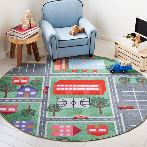 Safavieh Kids Playhouse 200 Power Loomed Polyamide Kids Rug KPH200Y-8