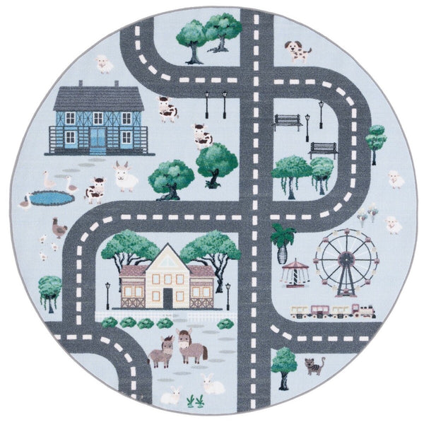 Safavieh Kids Playhouse 235 Power Loomed Polyamide Kids Rug KPH235M-8