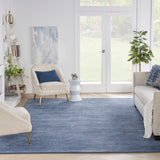 Nourison Michael Amini Ma30 Star SMR01 Glam Handmade Hand Tufted Indoor only Area Rug Blue 7'9" x 9'9" 99446881106
