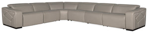Hooker Furniture Opal 6 Piece Sectional with 3 Power Recliners & Power Headrest SS602-G6PS-091