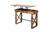 Porter Designs Brampton Solid Wood Lift Top Modern Desk Natural 10-190-05-1790