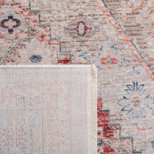 Kenitra 600 Kenitra 662 Traditional Power Loomed Polyester Space Dyed Rug Grey / Blue