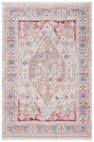 Kenitra 600 Kenitra 662 Traditional Power Loomed Polyester Space Dyed Rug Grey / Blue