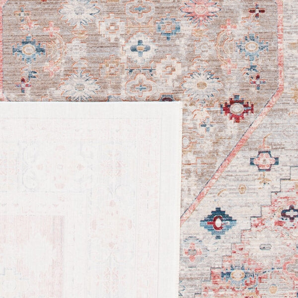 Kenitra 600 Kenitra 662 Traditional Power Loomed Polyester Space Dyed Rug Grey / Blue