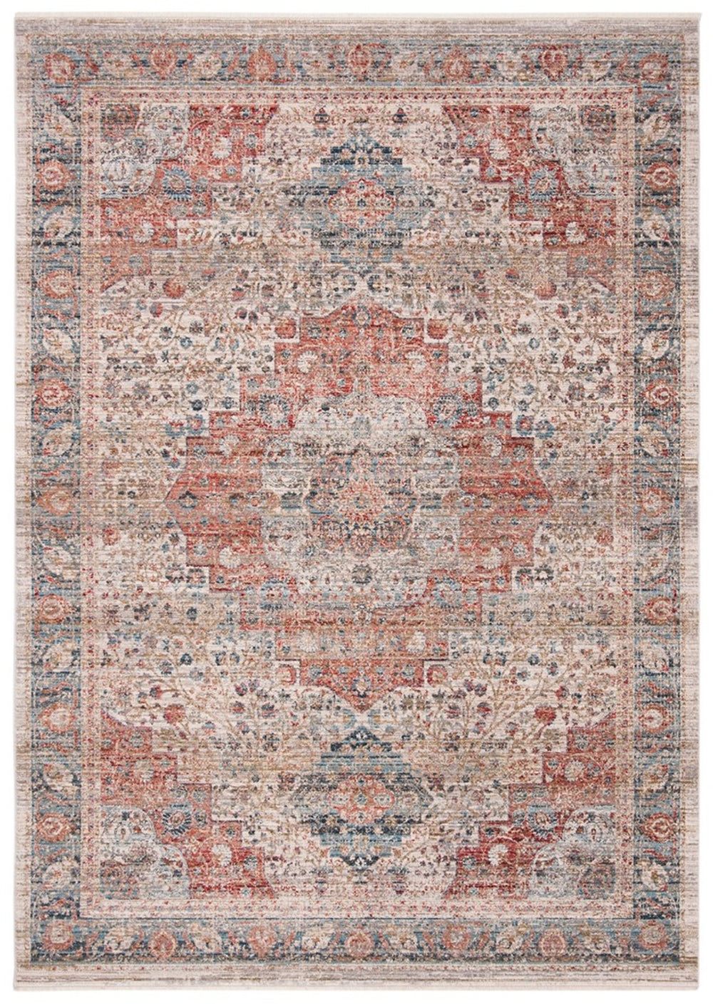 Safavieh Kenitra 672 Power Loomed Polyester Traditional Rug KRA672A-4R