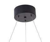 Bethel Matte Black LED Chandelier in Iron & Acrylic