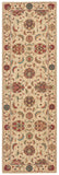 Nourison Living Treasures LI04 Persian Machine Made Loomed Indoor only Area Rug Ivory 2'6" x 12' 99446186867