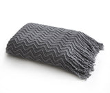 Newport Grey Throw Blanket