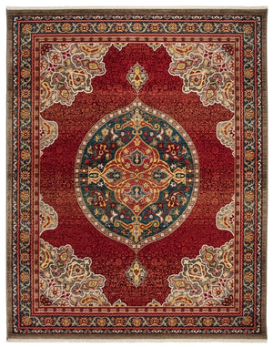 Safavieh Kashan 302 Power Loomed Polypropylene Pile Traditional Rug KSN302F-3