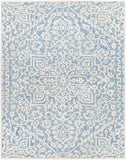 Kayseri KSR-2307 Traditional Wool Rug KSR2307-810 Denim, Ice Blue, Cream 100% Wool 8' x 10'