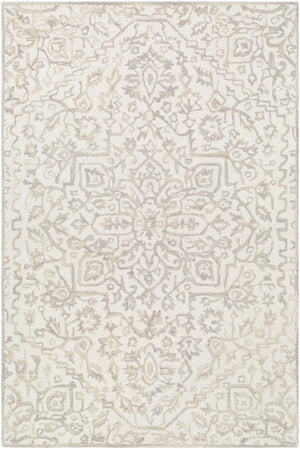 Kayseri KSR-2309 Traditional Wool Rug KSR2309-81012 Beige, Medium Gray, Khaki 100% Wool 8'10" x 12'