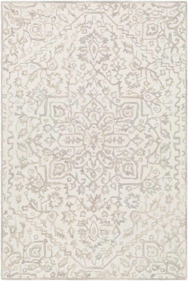 Kayseri KSR-2309 Traditional Wool Rug KSR2309-81012 Beige, Medium Gray, Khaki 100% Wool 8'10" x 12'