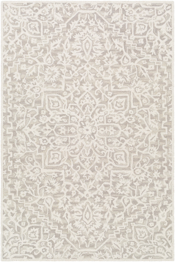 Kayseri KSR-2310 Traditional Wool Rug KSR2310-81012 Medium Gray, Khaki, Beige 100% Wool 8'10" x 12'