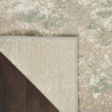 Nourison Twilight TWI06 Modern Machine Made Loom-woven Indoor Area Rug Ivory Green 5'6" x 8' 99446789952