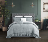 Kensley Grey King 5pc Comforter Set