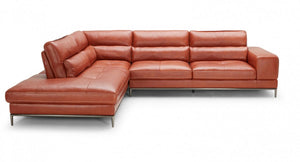VIG Furniture Divani Casa Kudos - Modern Cognac LAF Chaise Sectional Sofa VGKK5309-LAF-SECT VGKK5309-LAF-SECT