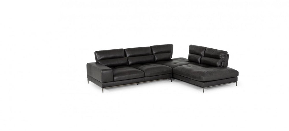 VIG Furniture Divani Casa Kudos - Modern Dark Grey RAF Chaise Sectional Sofa VGKK5309-RAF-SECT-GRY VGKK5309-RAF-SECT-GRY