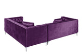 Mozart Plum Velvet Right Sectional