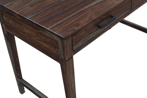 Porter Designs Fall River Solid Sheesham Wood Contemporary Desk Natural 10-117-05-4881O