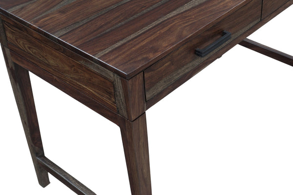 Porter Designs Fall River Solid Sheesham Wood Contemporary Desk Natural 10-117-05-4881O