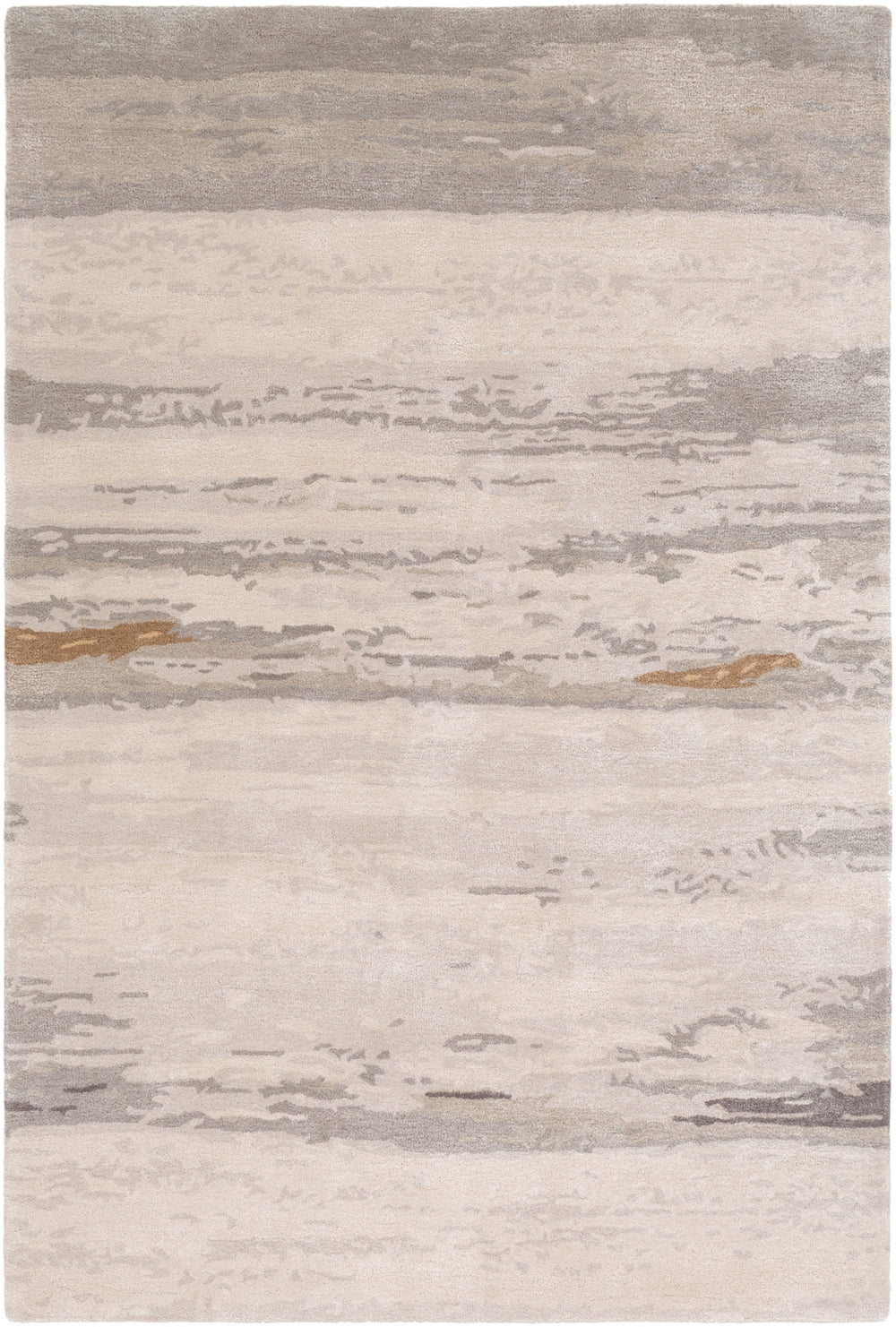 Kavita KVT-2303 Modern Viscose, Wool Rug KVT2303-81012 Light Gray, Ivory, Medium Gray, Charcoal, Tan, Camel 50% Viscose, 50% Wool 8'10" x 12'