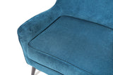 Porter Designs Kristina Mid-Century Modern Modern Accent Chair Blue 01-201C-06-175