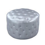 Marley Silver Ottoman