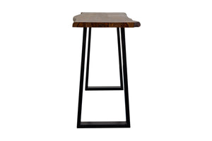 Porter Designs Manzanita Live Edge Solid Acacia Wood Natural Console Table Brown 05-196-10-5840T-KIT