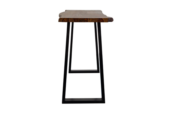 Porter Designs Manzanita Live Edge Solid Acacia Wood Natural Console Table Brown 05-196-10-5840T-KIT