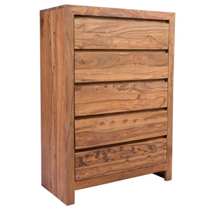 Porter Designs Urban Solid Sheesham Wood Contemporary Chest Natural 04-117-03-1432