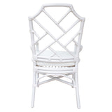 Kara Rattan Arm Chair White