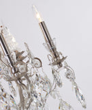 Bethel Pewter Chandelier in Metal & Crystal