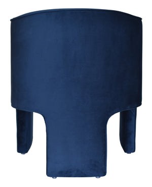 VIG Furniture Modrest Kyle - Modern Blue Velvet Accent Chair VGRHAC-235-BL-CH