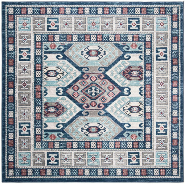 Safavieh Kazak 121 Power Loomed 60% Polypropylene/40% Jute Contemporary Rug KZK121B-7SQ