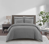 Morgan Charcoal King 3pc Duvet Set