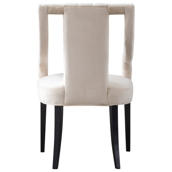 Viola Velvet Klismos Chair - Elegant Greek-Inspired Design with Black Birch Legs, Fully Assembled Style