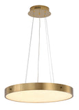 Bethel Brass LED Chandelier in Metal & Acrylic