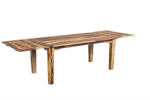 Porter Designs Taos Solid Sheesham Wood 72" - 112" Extension Natural Dining Table Natural 07-196-01-9039N