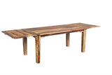 Porter Designs Taos Solid Sheesham Wood 72" - 112" Extension Natural Dining Table Natural 07-196-01-9039N
